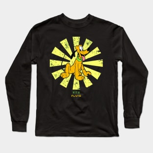 Pluto Retro Japanese Long Sleeve T-Shirt